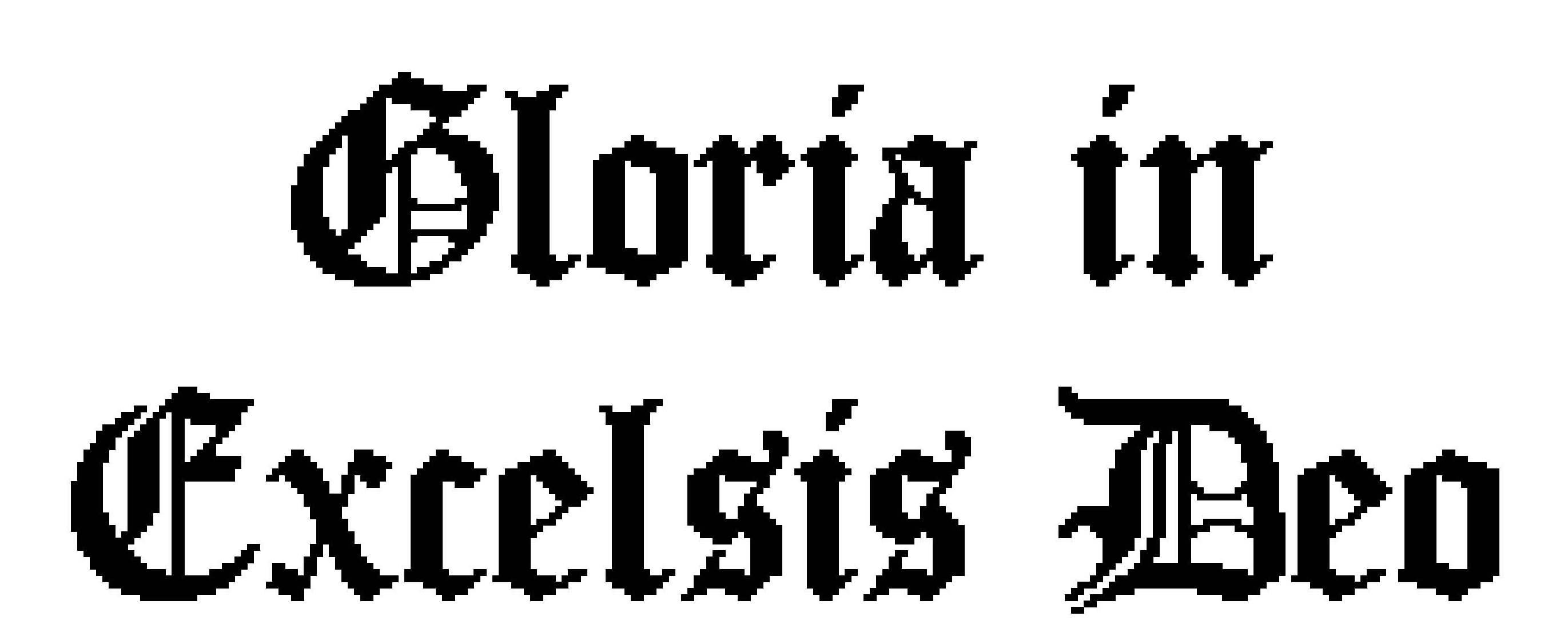 Schriftzug - Gloria in Excelsis Deo
