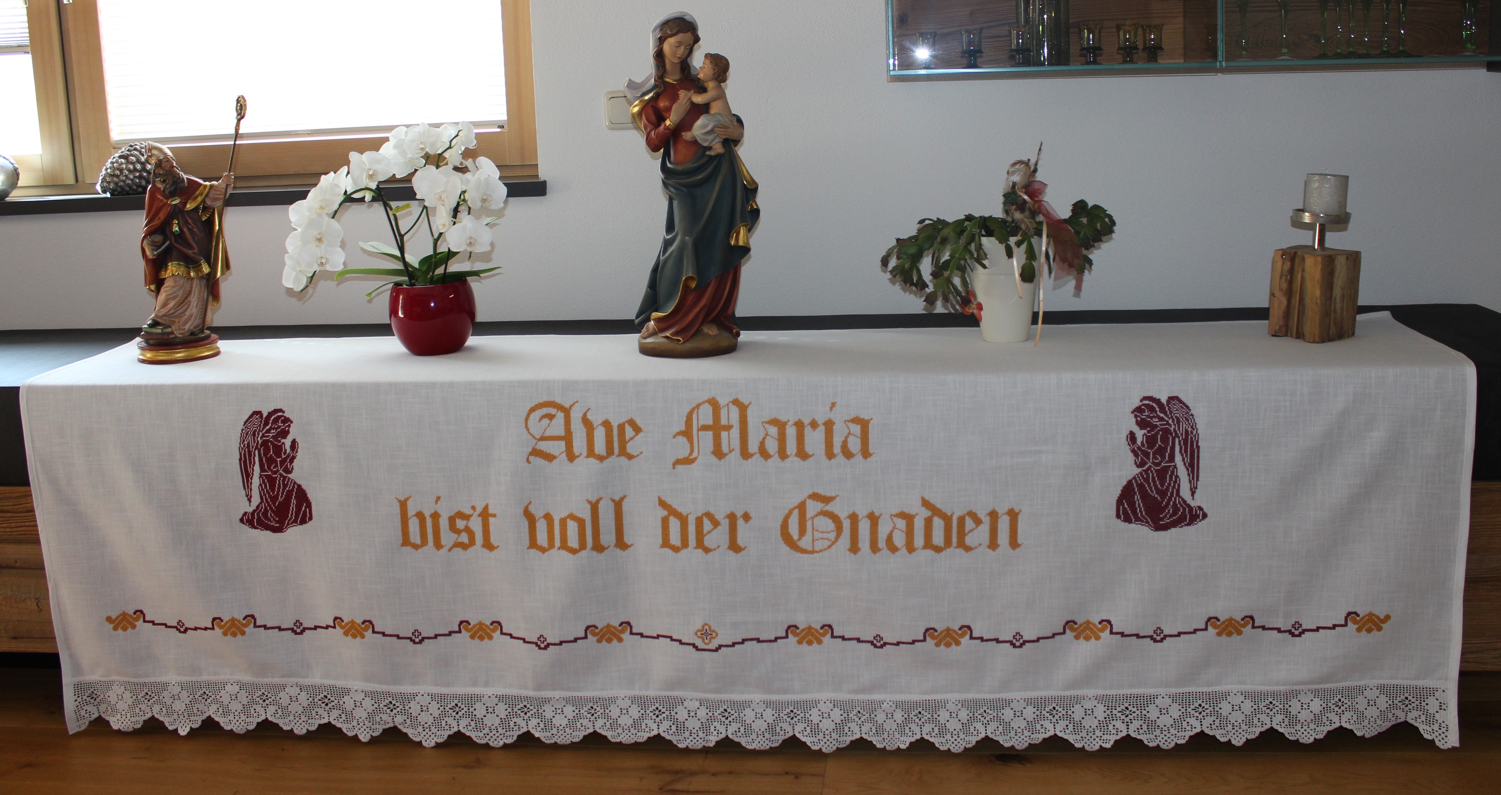 Altartuch - Ave Maria bist voll der Gnaden